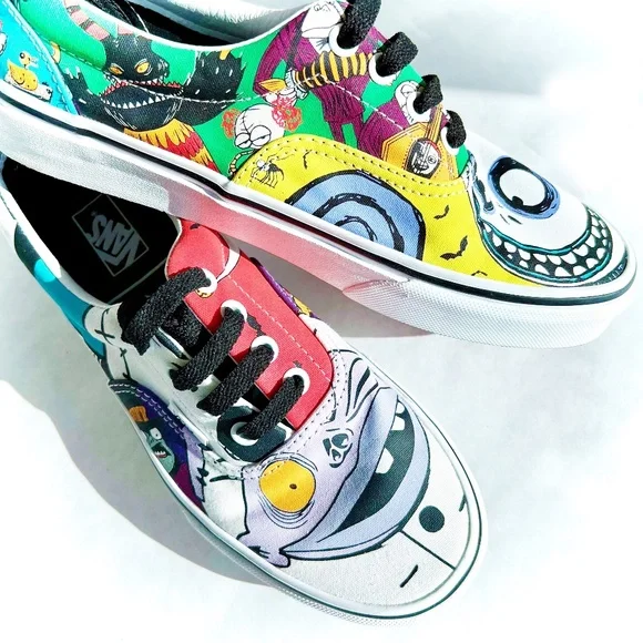 Vans Era x🎄🎃 Nightmare Before Christmas Halloween Town Sneakers, W7|M5.5 - Picture 13 of 16